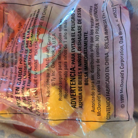 Sealed Vintage Ty STRUT THE ROOSTER TOY ANIMAL Mc Donald's Toy 1999 - Picture 5 of 6